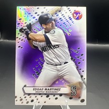 2023 Topps Pristine Edgar Martinez Purple Refractor #/99 SP Seattle Mariners HOF