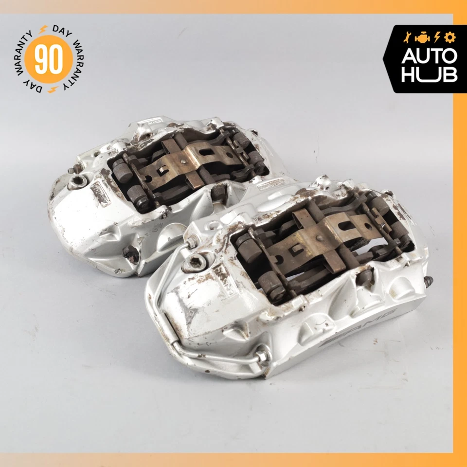 Juego de pinzas de freno delanteras Mercedes W211 E63 CLS63 AMG 0034207883 OEM 93k Foto 2 de 4