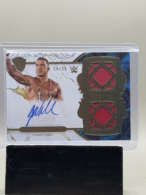 Chad Gable 2025 Topps Royalty WWE #RES-GAB Regalia Dual Patch Auto /99