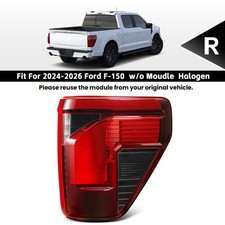 Halogen Rear Tail Light For 2024-2026 Ford F-150 w/ BSD Right Passenger Side RH