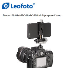 New Leofoto FA-01 Hot Shoe MBC-18 PC-90II Multipurpose Clamp Kit for Cameras