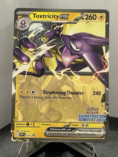 Pokemon TCG Toxtricity ex 215 Illustration Contest 2024 Black Star Promo NM