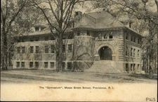 Gymnasium Moses Brown School Providence RI postcard UDB c1905 unposted n842