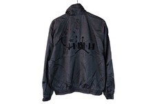 Vintage Nike Air Jordan MVP Track Jacket Full Zip Size M Black Big Logo 90s
