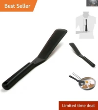 Essential Black Plastic Spatula - 500F Heat Resistance for All Cooking Needs