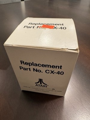 Vintage Atari CX-40 Joystick in Original Box - Cleaned & Tested