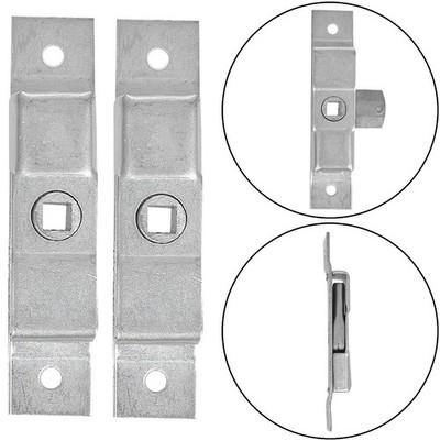 2x Zungenschloss 125x25 Vierkantschloss Klappenverschluss Anhängerverschluss