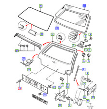 Lunette arrière Ford ESCORT