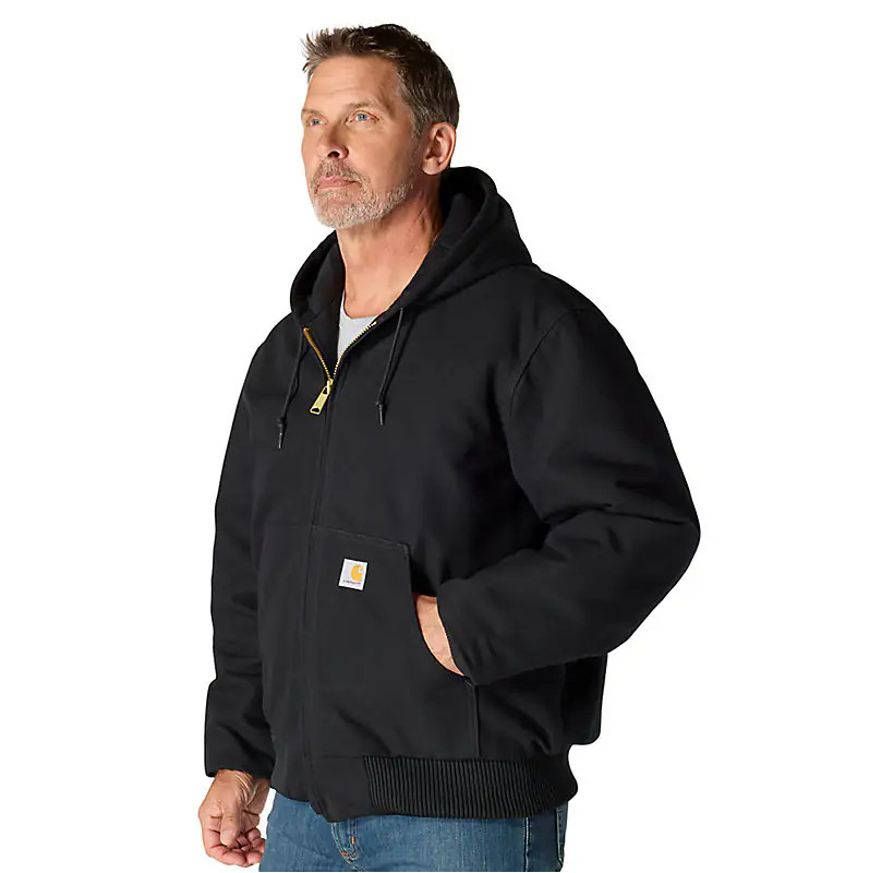 FLASH SALE🔥 Carhartt Men's Black Duck Insulated Active Hooded Jacket