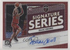 2020 Panini Donruss Optic Signature Series Choice Red Prizm Isaac Okoro Auto 0el