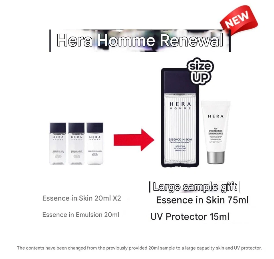 HERA Homme Set Especial Básico 2 piezas + Regalo Hombres Cuidado de la Piel Loción y Tónico korera Foto 3 de 4