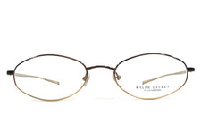Vintage Ralph Lauren Eyeglasses Frames RL1391 EH7 Brown Gold Wire Rim 52-19-135