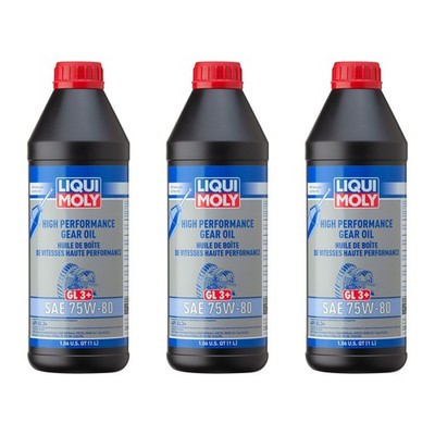 Liqui Moly 3L High Performance Gear Oil (GL3+) SAE 75W-80 (3x1L)