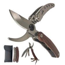Gartenschere Freiklinge aus Stahl, 7 in 1 Multifunktion Blumenschere