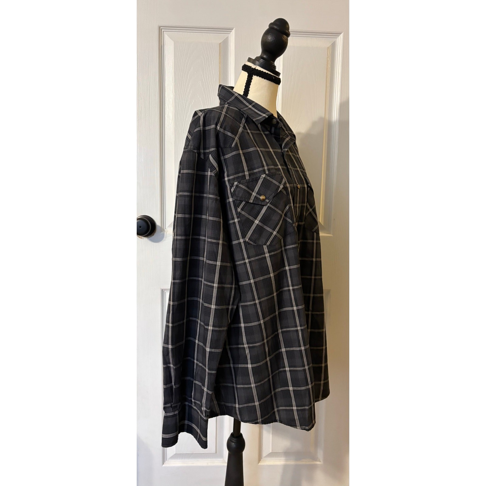 Pendleton Frontier Plaid Western Style Button Dow… - image 6