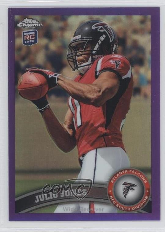 2011 Topps Chrome Retail Purple Refractor 24/499 Julio Jones #131 Rookie RC 8u9