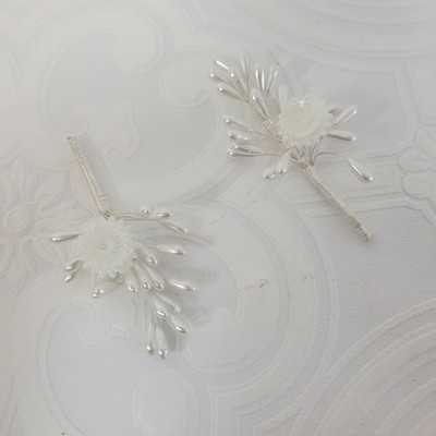 Vintage Greek Stefana Wedding Crowns Ivory Pearls Floral 