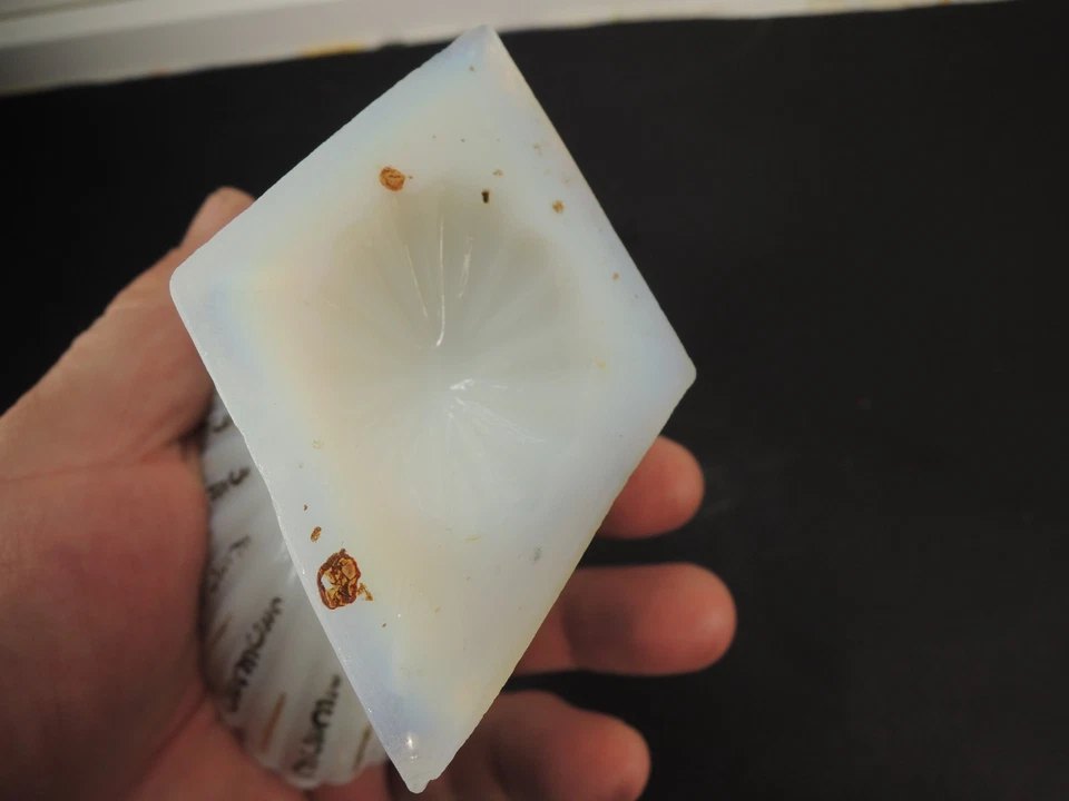 Antique Swedish Strömbäck Glass Salt Cellar c.1800s – Hand Blown Molded - Image 4 of 4