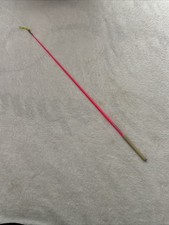 Rhythmic gymnastics Sasaki pink ribbon stick with yellow joint string 57 cm