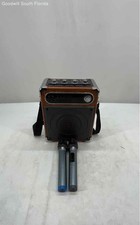JYX Model JYX-S55 Brown Black Portable Brown Speaker With 2-Microphones