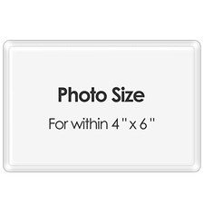 100 Pack Thermal Laminating Sheets 5 Mil, Hold 4 x 6 inch Photo 4" x 6"