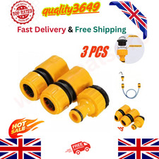 3 Packs Garden Water Hose Pipe Tap Connector Conection Fitting Adaptor Hoselock