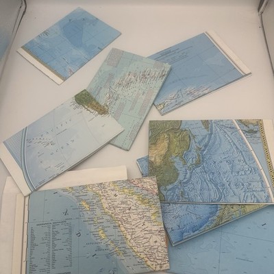 Lot Of 9 Vintage National Geographic Foldout Maps Various - 1960-1990