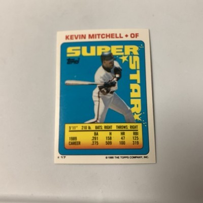 1990 Topps Super Star Kevin Mitchell San Francisco Giants