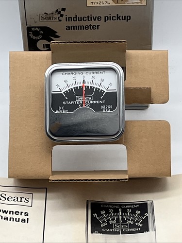 Vintage SEARS INDUCTIVE PICKUP AMMETER MODEL 2176 Complete