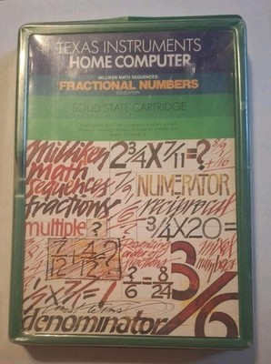 TI-99/4a Milliken Math Sequences: Fractional Numbers Tested And Works