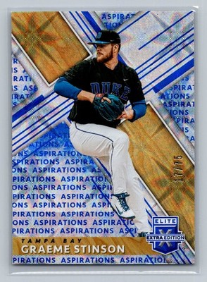 2019 Panini Elite Extra Edition #88 Graeme Stinson Status Die Cut Blue #/75