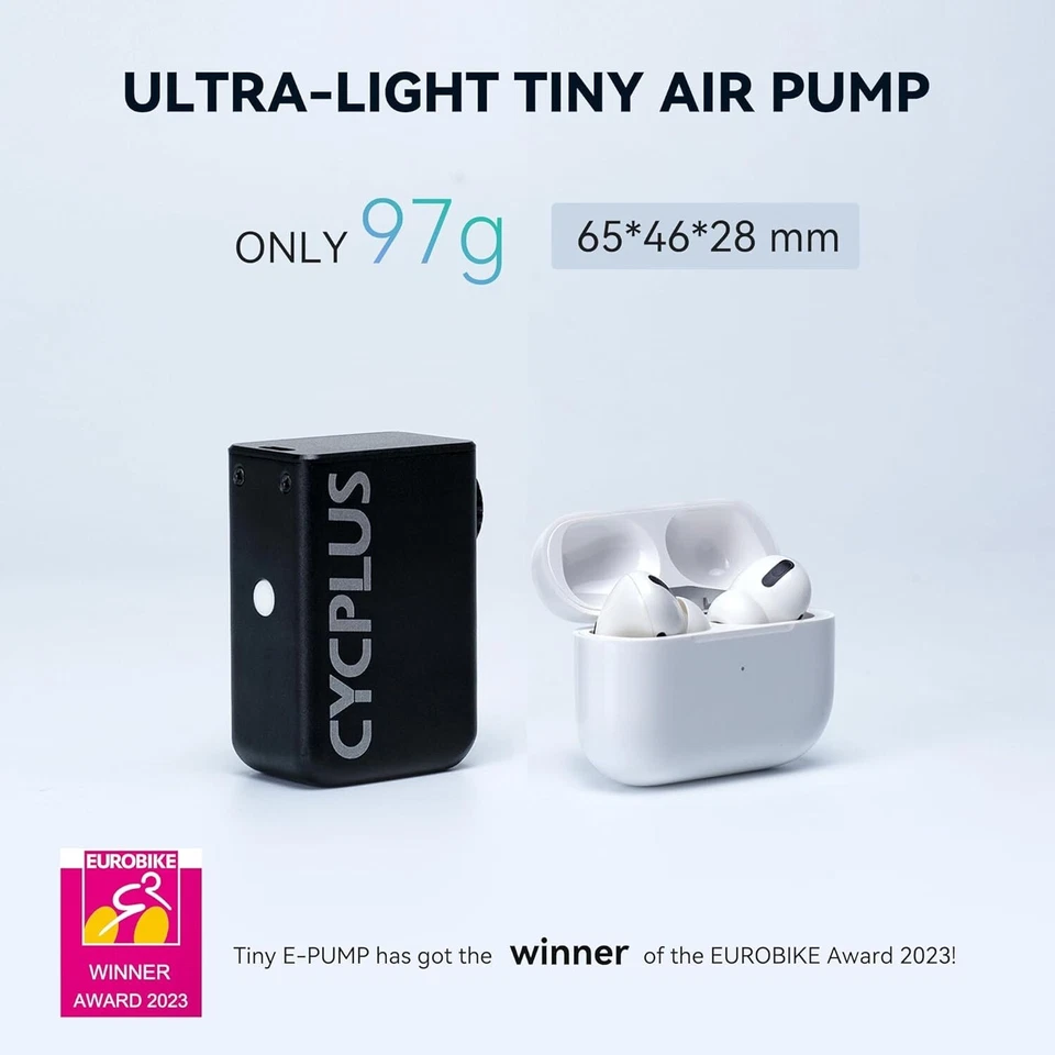 CYCPLUS AS2 Electric Bike Tire Pump 100PSI Mini Air Inflator Portable - Image 2 of 4
