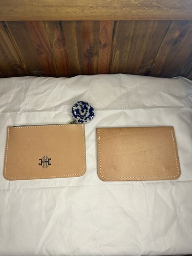 Schmetterling Leder Geldbörse mit Druckknöpfen Eigengemacht TLS Leder Portemonnaie Reißverschluss Set /2 - Bild 2 von 5