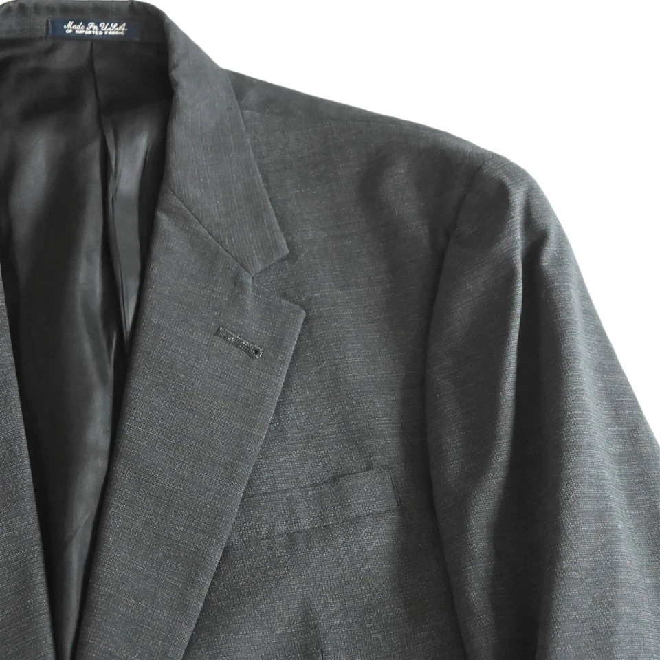 Austin Reed USA Made 42R 31x30 Slim Gray Check 100% Lana Chaqueta Pantalones Traje Foto 2 de 4