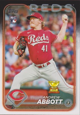2024 Topps #214 Andrew Abbott Cincinnati Reds All Star Rookie Baseball Card RC