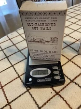 NOS 4d 1.5” Decorative Wrought Head Black Oxide Finish Nails 1Lb