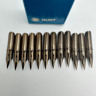 Speedball Hunt Artists' Pen Nibs No. 56 -Box of 12 New (without box, from bulk)