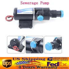 RV Waste Pump, Quick Release RV Macerator Pump 12V for RV Marine Trailer Sewer