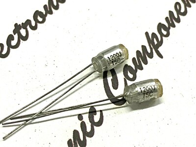 4pcs - TSC 1200P (1200PF 1.2nF) 50V 5%  Polystyrene (PS) Radial Film Capacitor