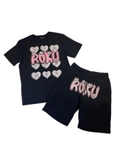 Roku studio mens 100 authentic T-shirt  Shorts 2p set size large black