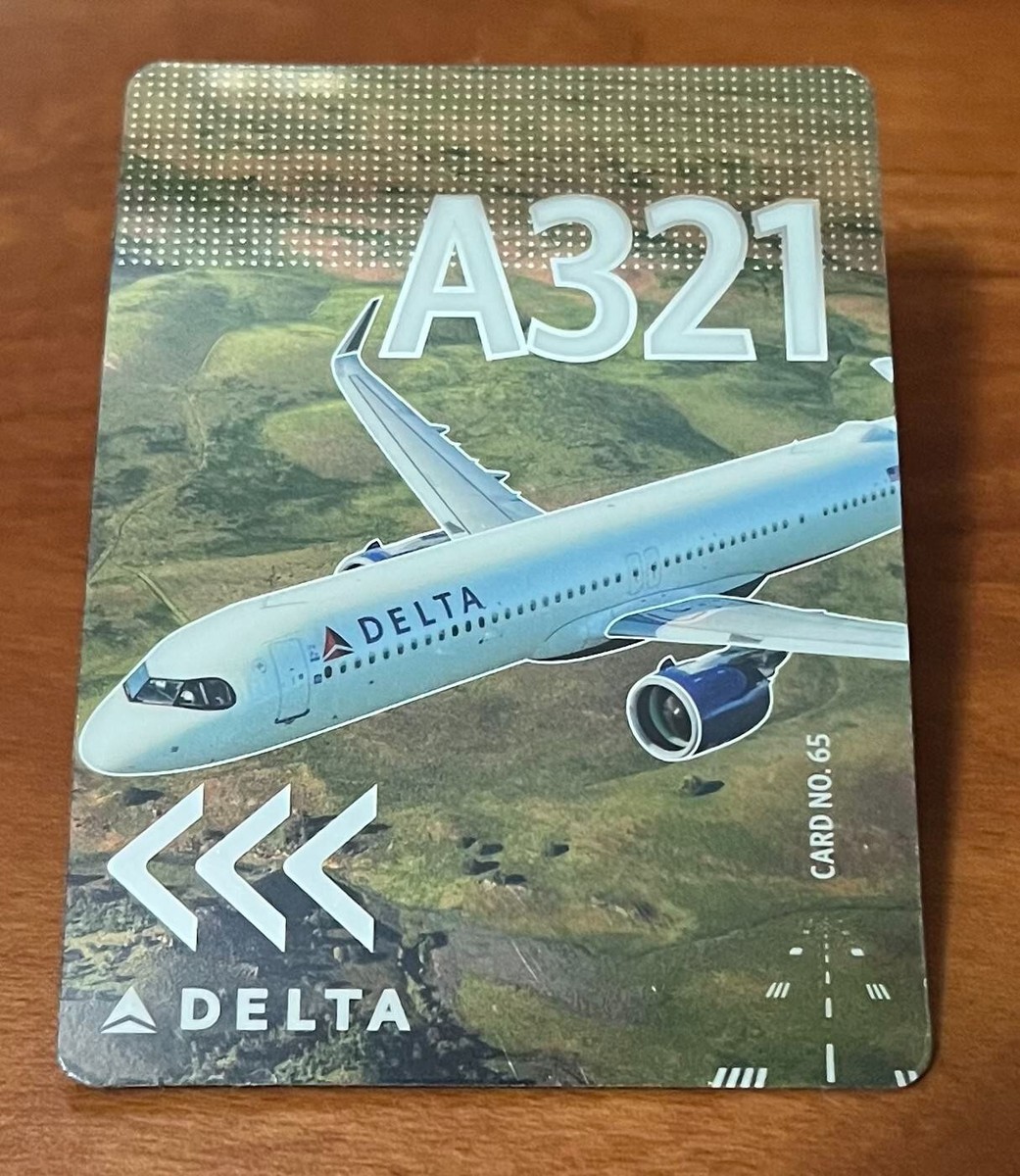 Delta Airlines 2025 Airbus A321NEO No.65 Trading Card NEWLY