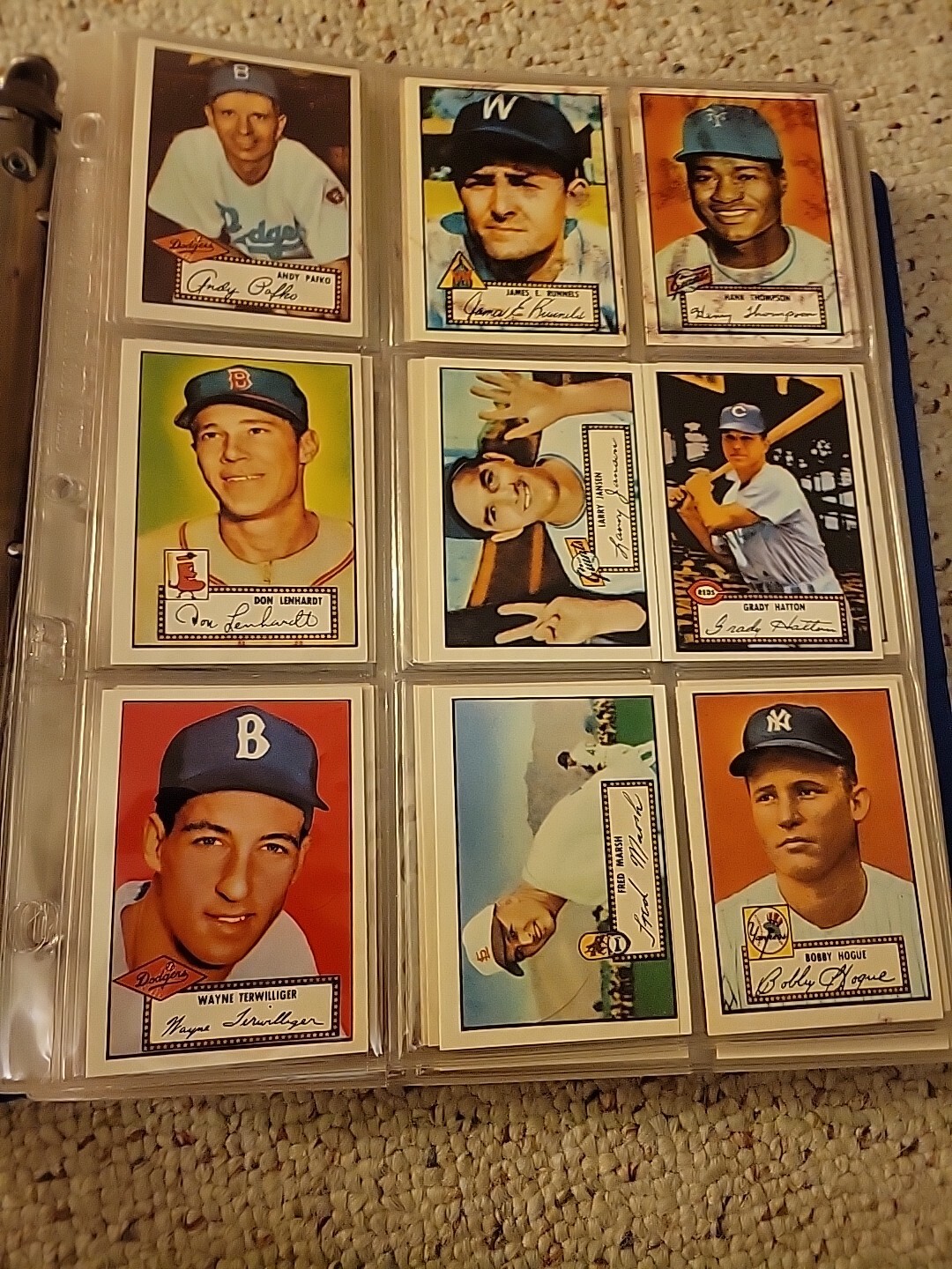 Topps Reprint Sets 1952 Topps Baseball Reprint Complete Set 1983 Issue Mantle Mays ...