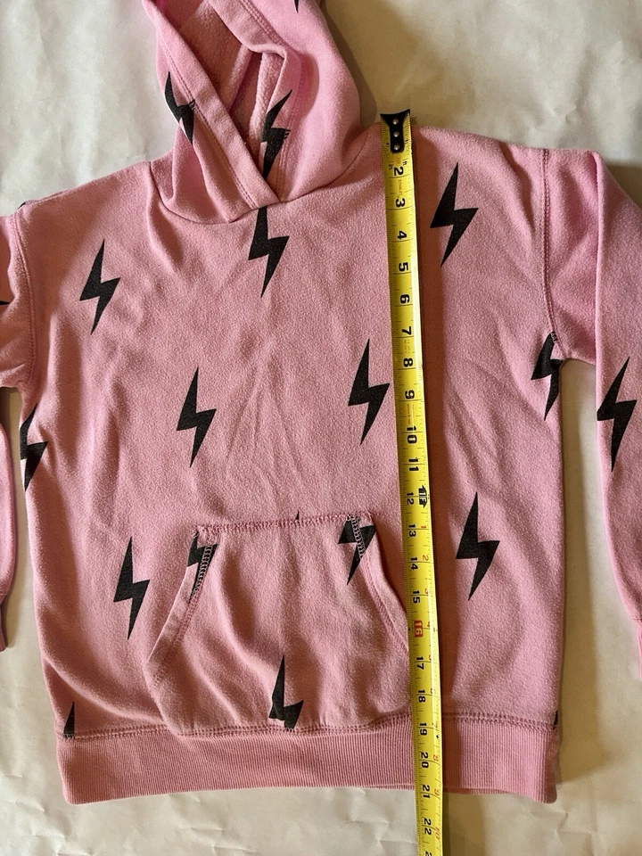 Moletom com capuz infantil - Havana vintage, joggers tamanho M 10/12 Lightning Bolt - Imagem 3 de 4