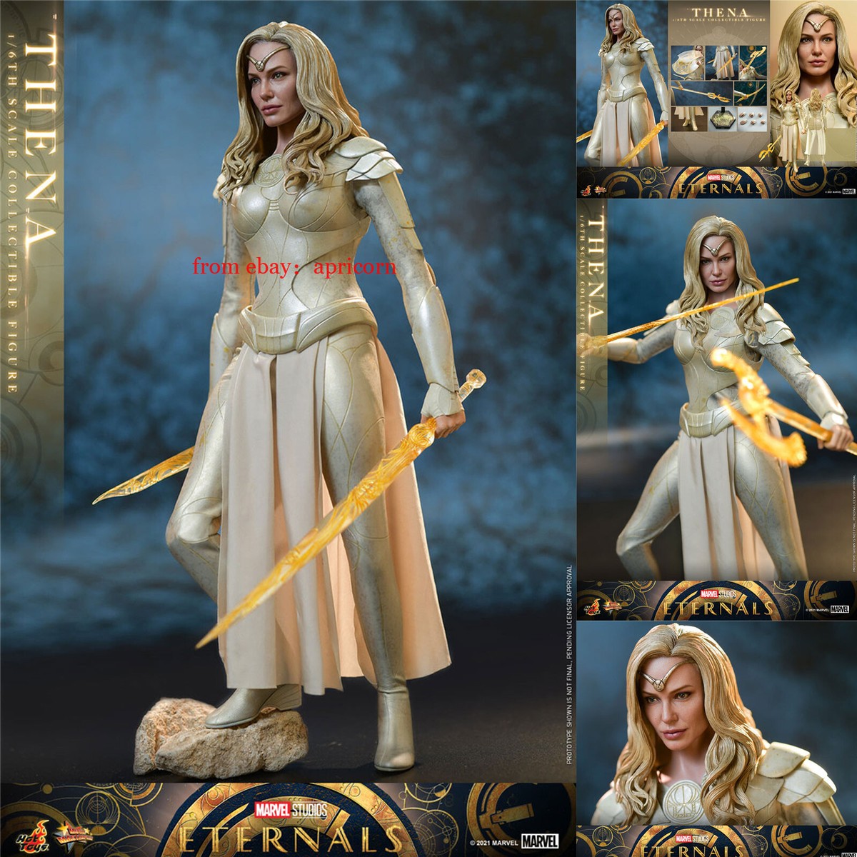 Figurine Hot Toys 1/6 Thena - Les Éternels - Marvel, échelle Collection