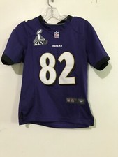 NFL Ravens 82 Size S Nike Authentic Stitched Smith Jersey Players On Field Kids