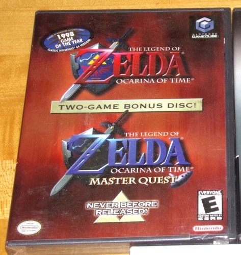 New GameCube Legend of Zelda Ocarina of Time Master Quest two-game bonus disc