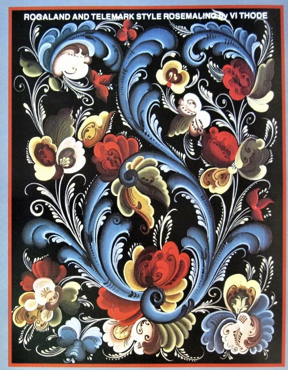 Rosemaling Rogaland & Telemark Style Painting Pattern Book Vi Thode New  Retired | eBay