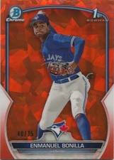 2023 Bowman Chrome Sapphire Orange Enmanuel Bonilla 40/75 #BCP-163