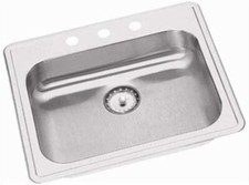 PROFLO PFSR2521553R Bealeton 25" Drop In Single Basin Stainless - Stainless, New