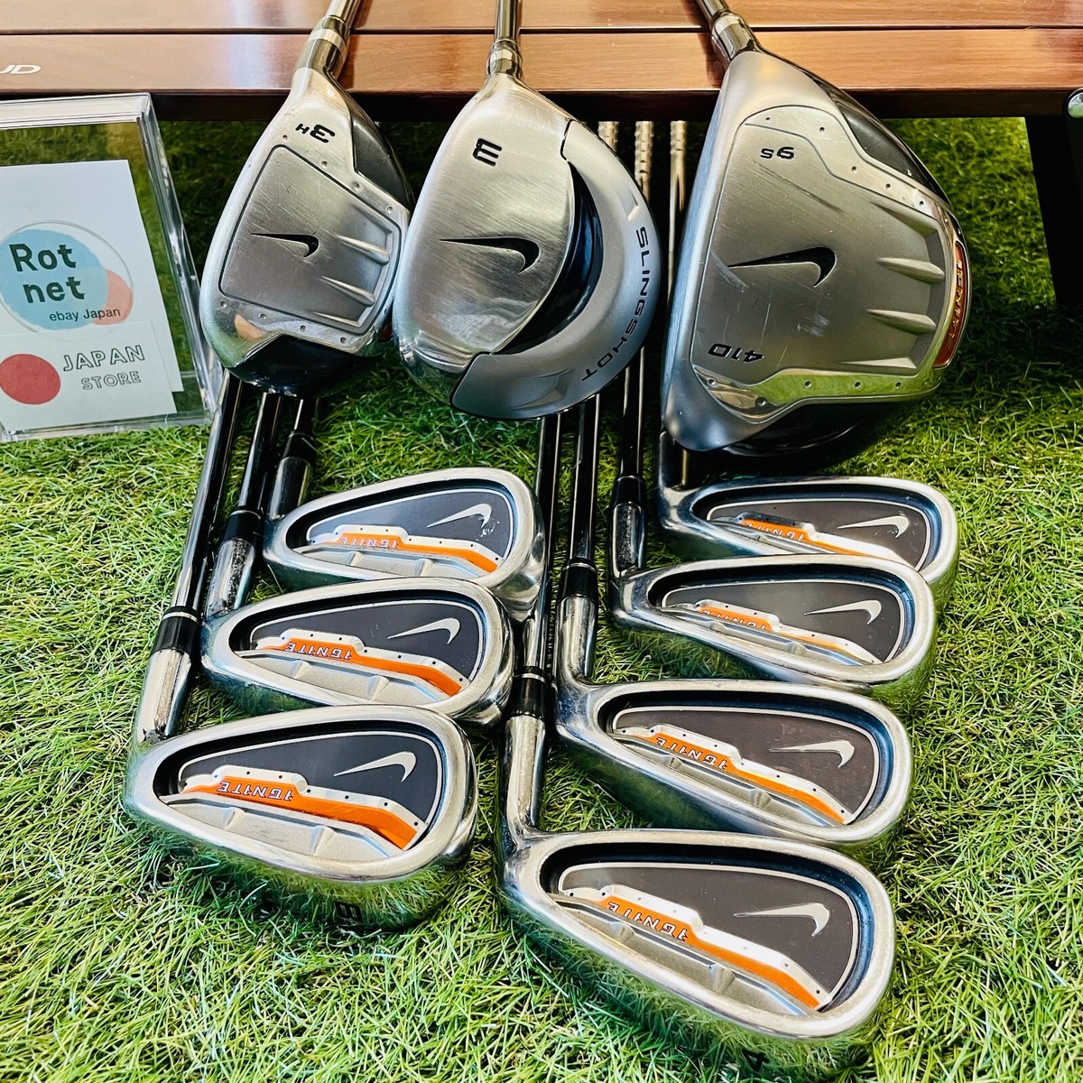 NIKE IGNITE 1w 3ut Iron 4-9P Slingshot 3w 10Pics R Flex RH Golf Club Japan